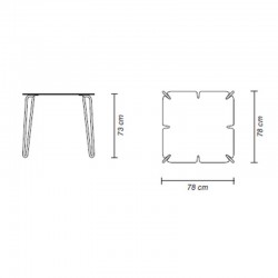 Table design d'intérieur et d'extérieur - CHIPS - myyour