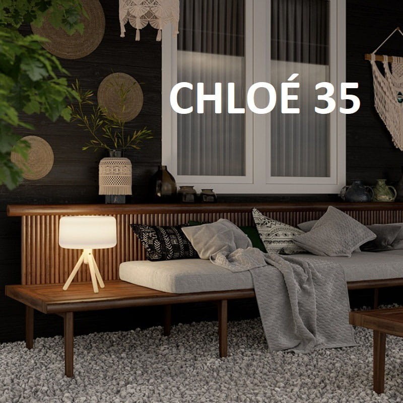 Lampe design sur pieds en bois - CHLOÉ 35 - Newgarden Lampe design sur pieds en bois - CHLOÉ 35 - Newgarden