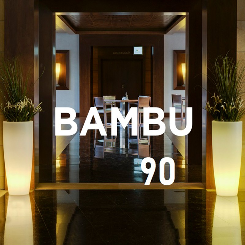 Pot de fleur lumineux - BAMBU 90 - Newgarden Pot de fleur lumineux - BAMBU 90 - Newgarden