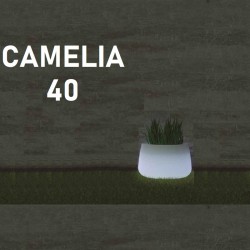 Pot de fleur lumineux -CAMELIA 40 - Newgarden