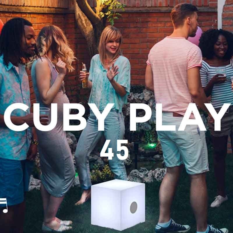 Cube lumineux & enceinte - CUBY PLAY 45 - Newgarden Cube lumineux & enceinte - CUBY PLAY 45 - Newgarden