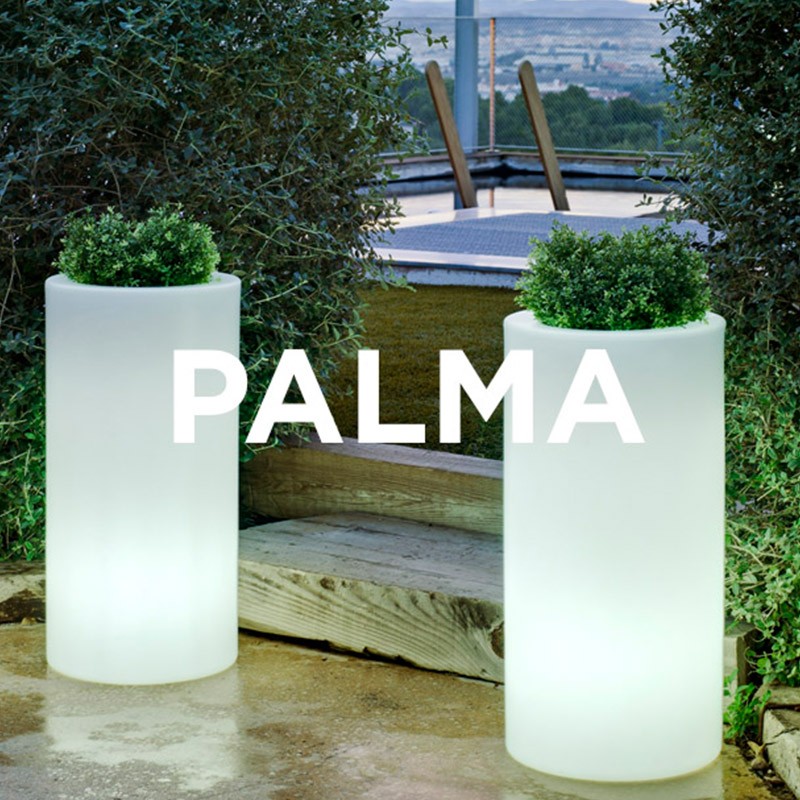 Pot de Fleurs Lumineux cylindrique - PALMA 70 - Newgarden Pot de Fleurs Lumineux cylindrique - PALMA 70 - Newgarden