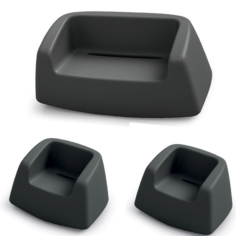 Ensemble canapé et 2 fauteuils pour intérieur ou extérieur - SUGAR - LYXO Ensemble canapé et 2 fauteuils pour intérieur ou extérieur - SUGAR - LYXO